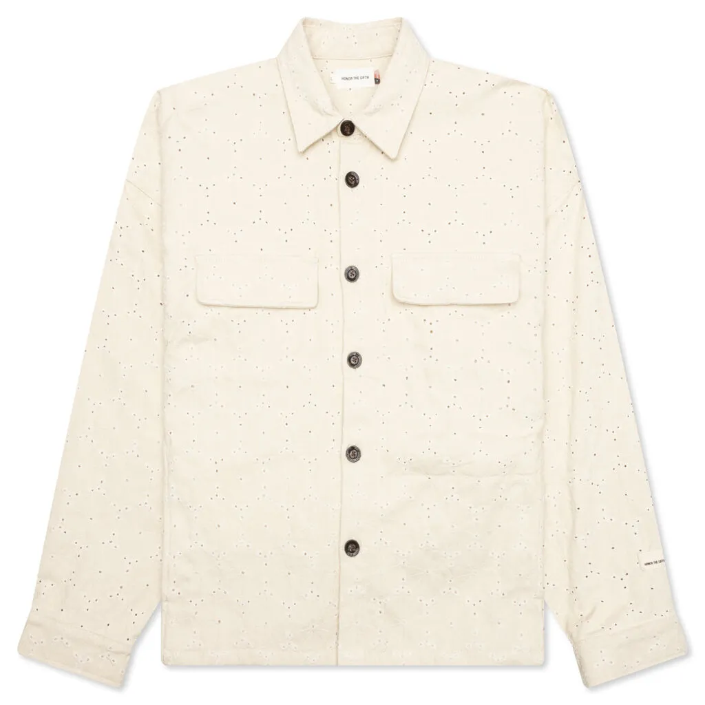 Legacy Eyelet Shirt - Bone