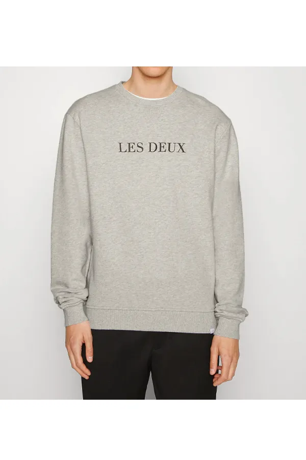 Les Deux Print Sweatshirt Grey