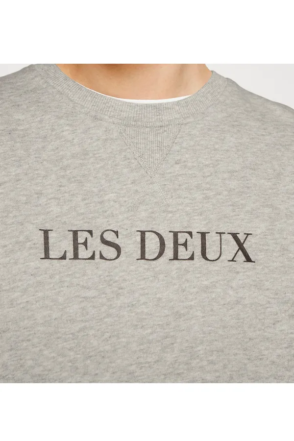 Les Deux Print Sweatshirt Grey