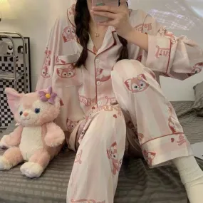 Linabell Fox Cute Pajamas Long Sleeve Leisure Sleepwear Suit X4638269