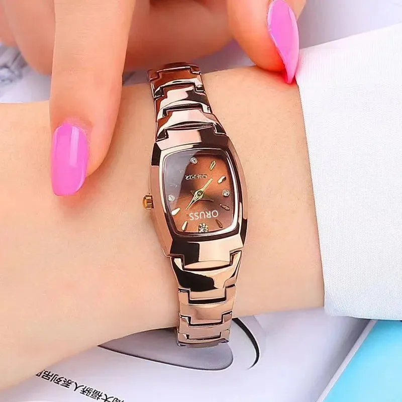 Luxury Stainless Steel Waterproof Ladies Quartz Watch