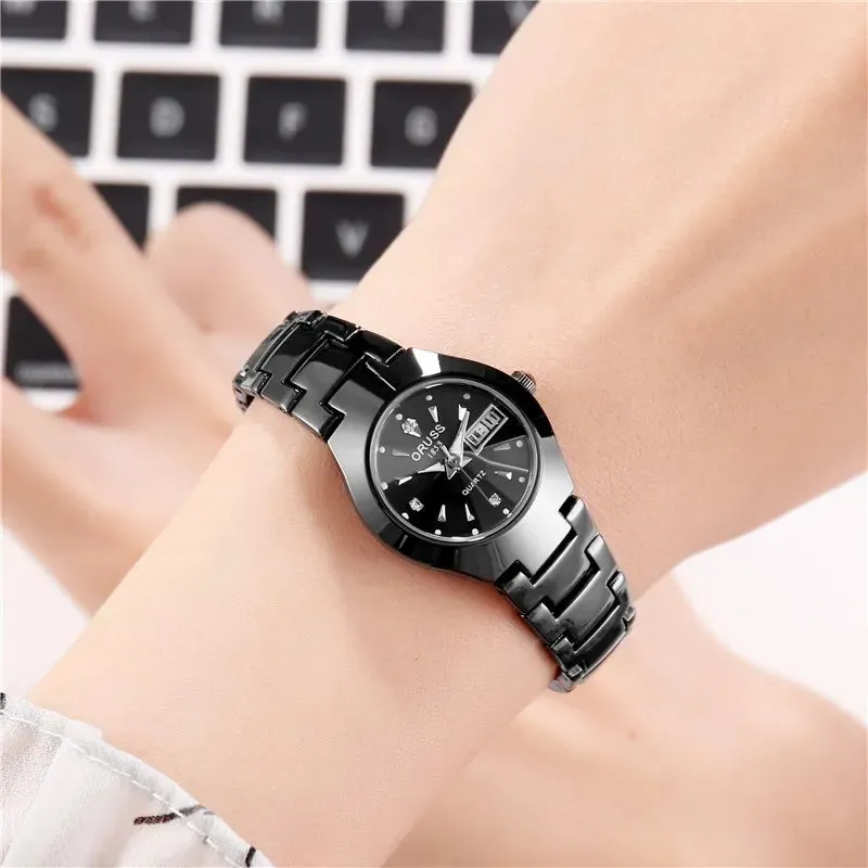 Luxury Stainless Steel Waterproof Ladies Quartz Watch