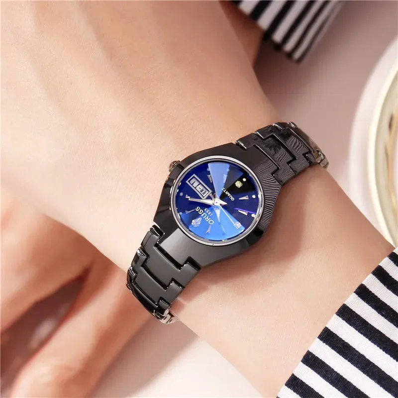 Luxury Stainless Steel Waterproof Ladies Quartz Watch