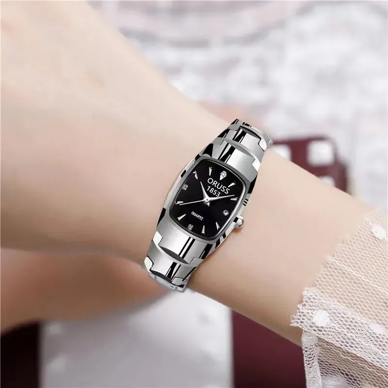 Luxury Stainless Steel Waterproof Ladies Quartz Watch