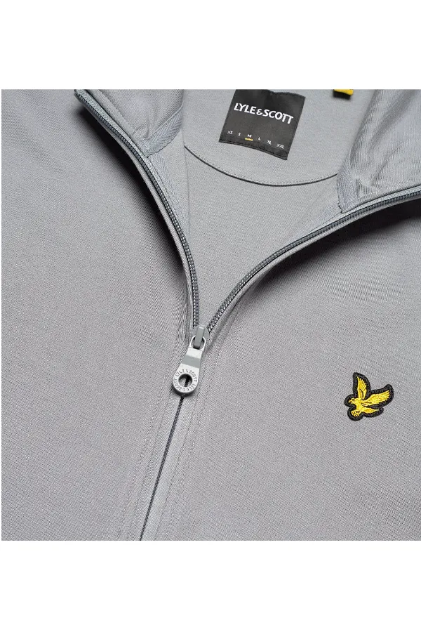 Lyle & Scott Zip Track Top Grey