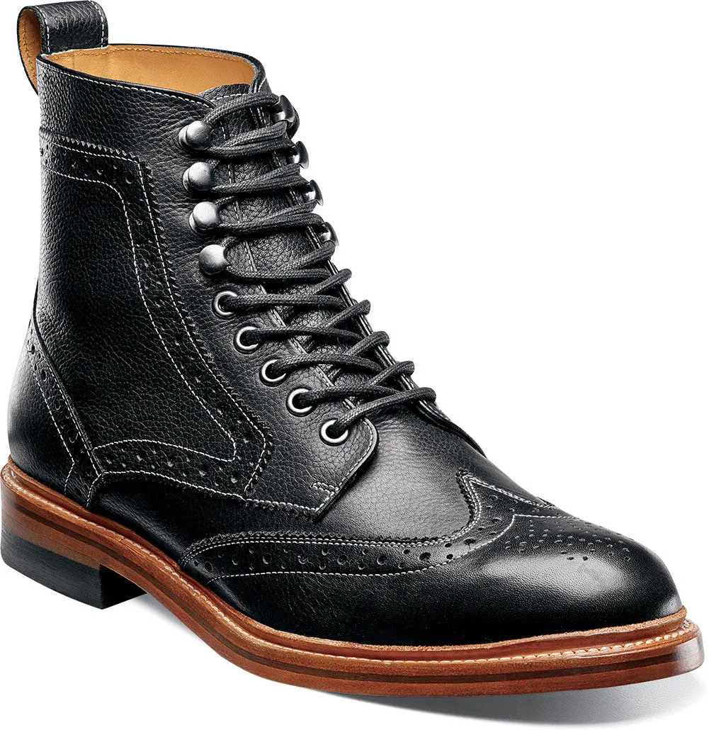 Madison II Wing Tip Boot by Stacy Adams