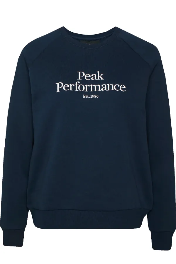 Peak Performance Women Essential Logo Sweatshirt Navy