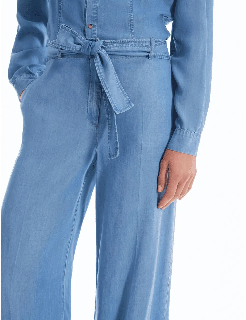 Pennyblack - Jeans ampi in denim fluido azzurro