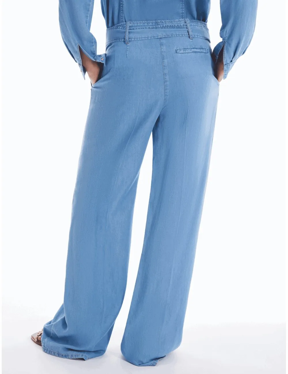 Pennyblack - Jeans ampi in denim fluido azzurro