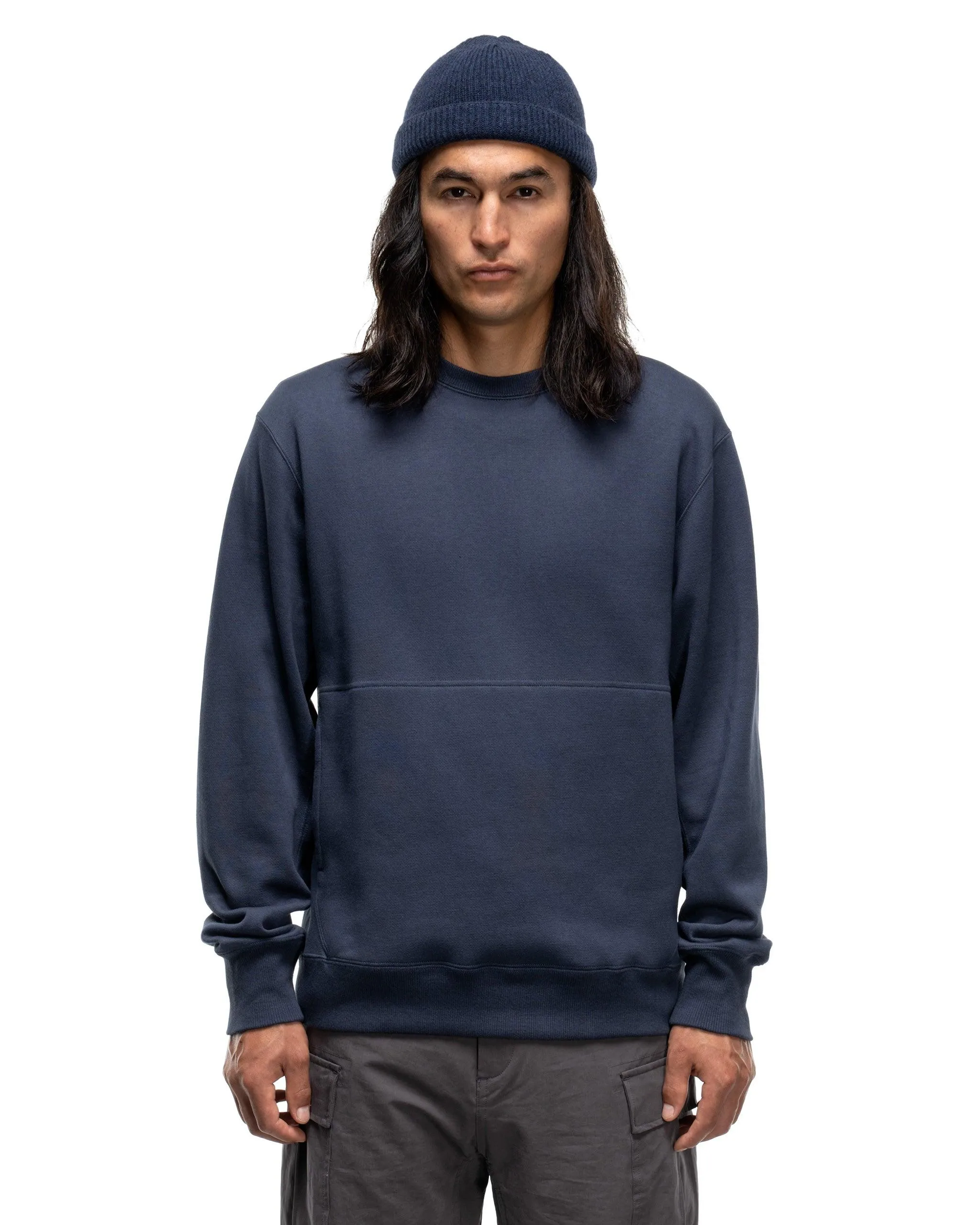 Prime Crewneck - Suvin Cotton Terry Navy