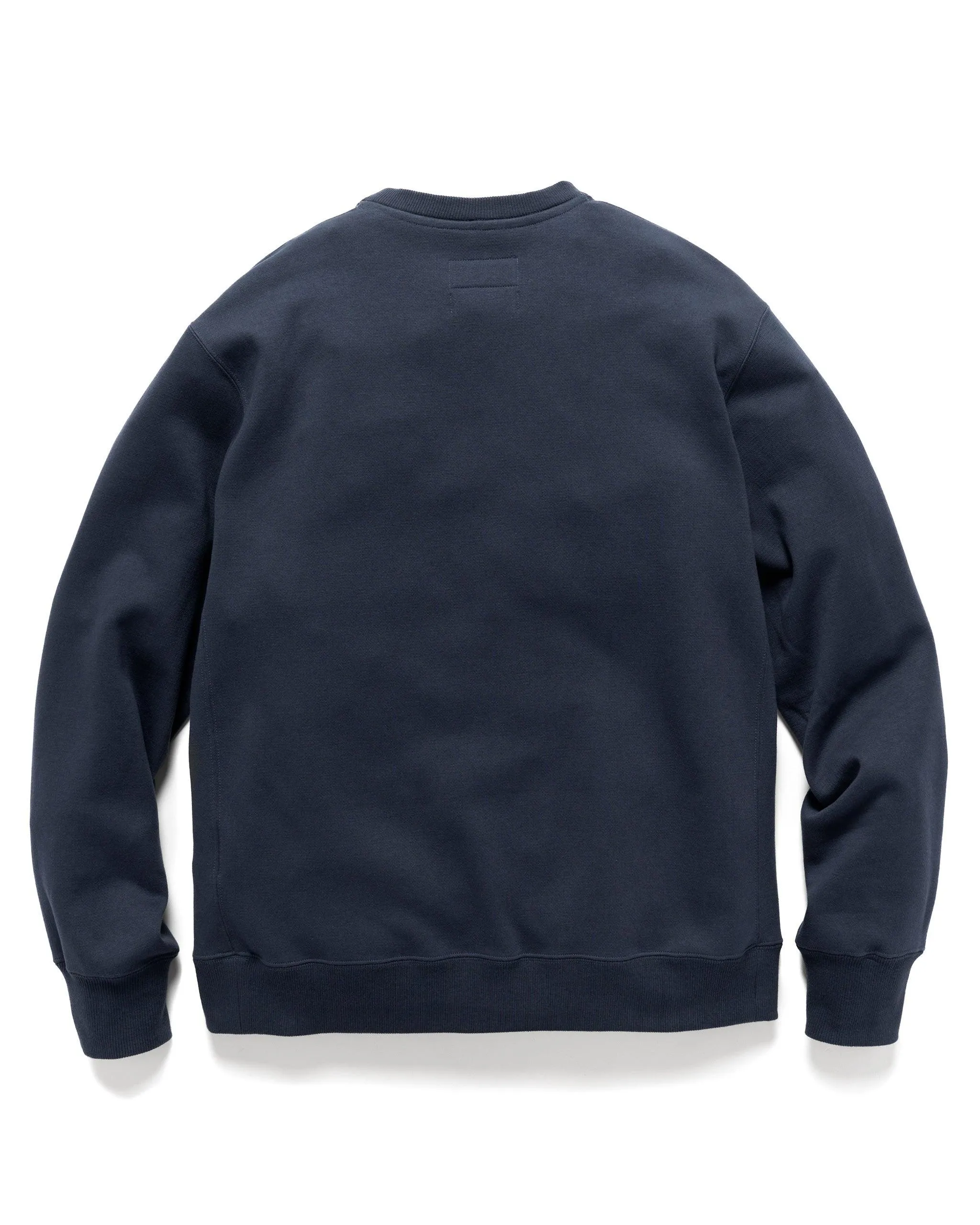 Prime Crewneck - Suvin Cotton Terry Navy