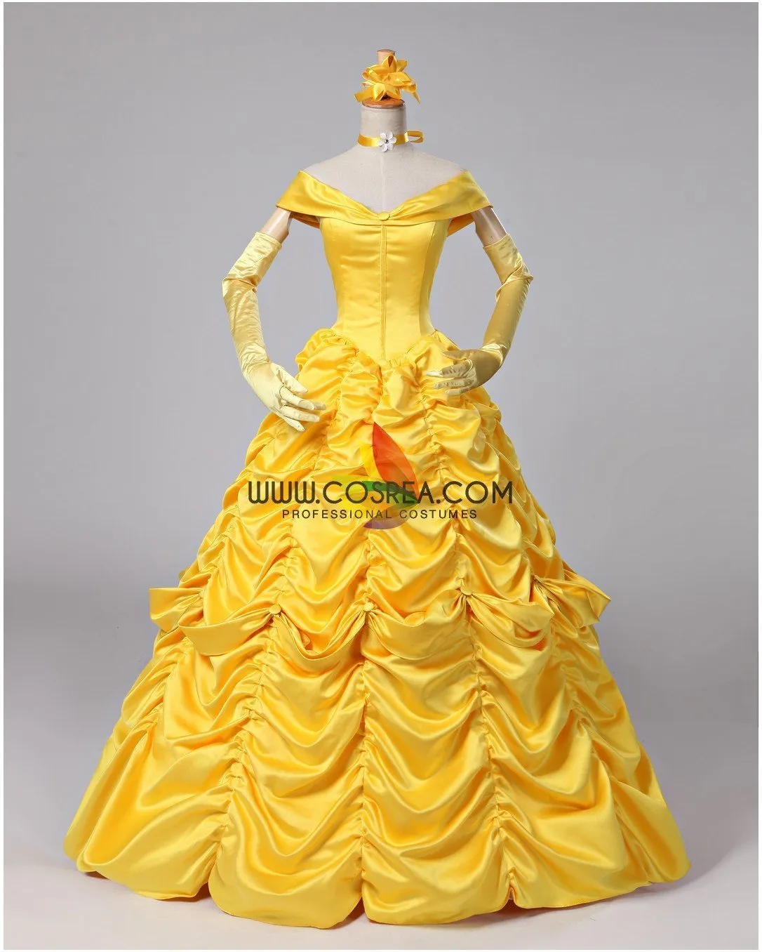 Princess Belle Classic Ballgown Beauty And Beast Cosplay Costume