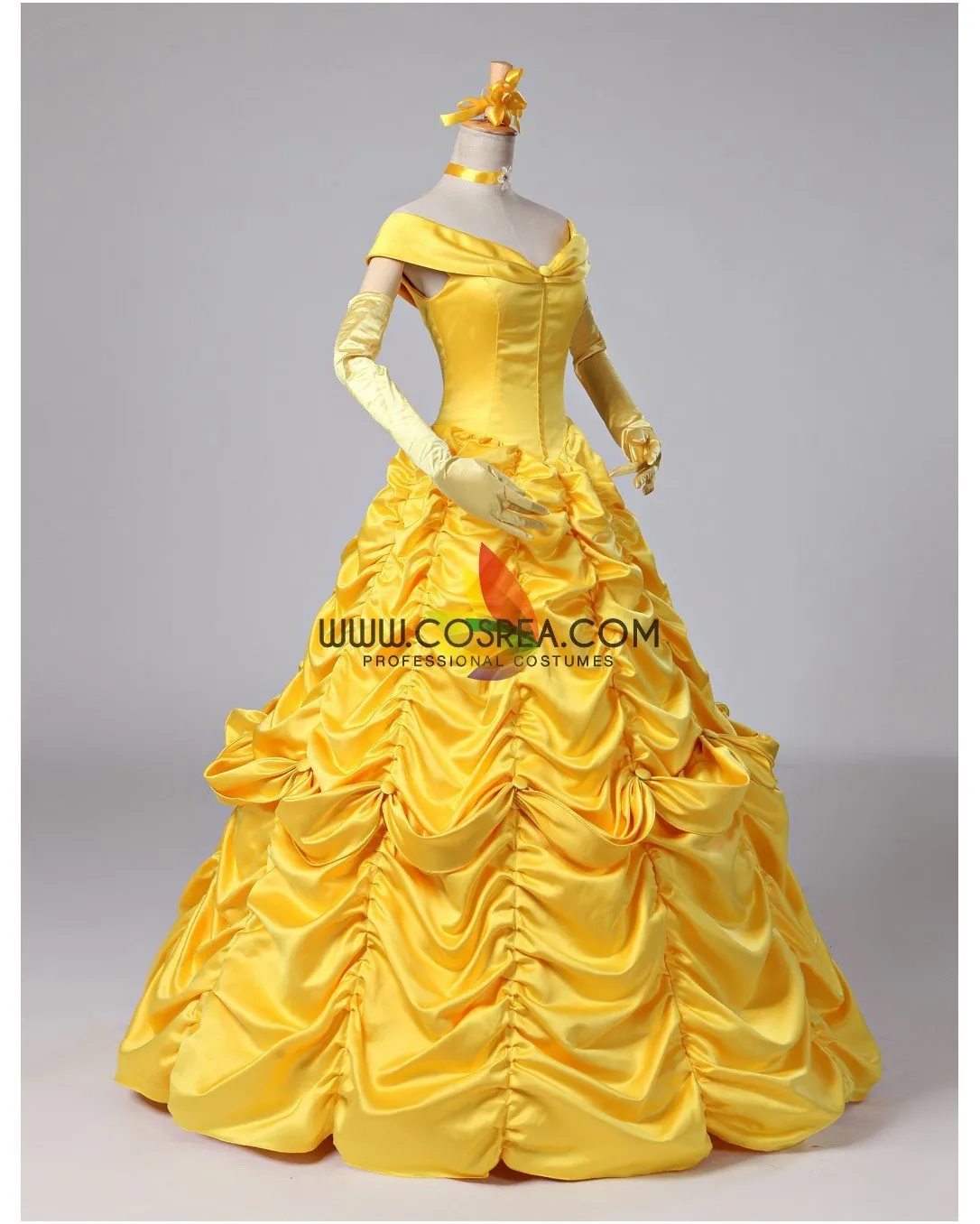 Princess Belle Classic Ballgown Beauty And Beast Cosplay Costume