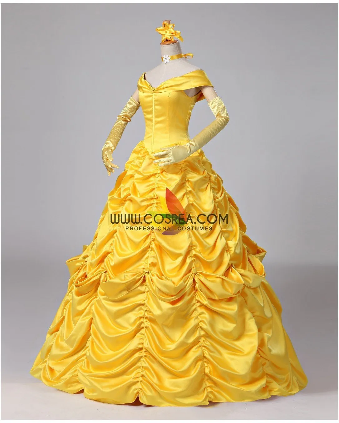 Princess Belle Classic Ballgown Beauty And Beast Cosplay Costume