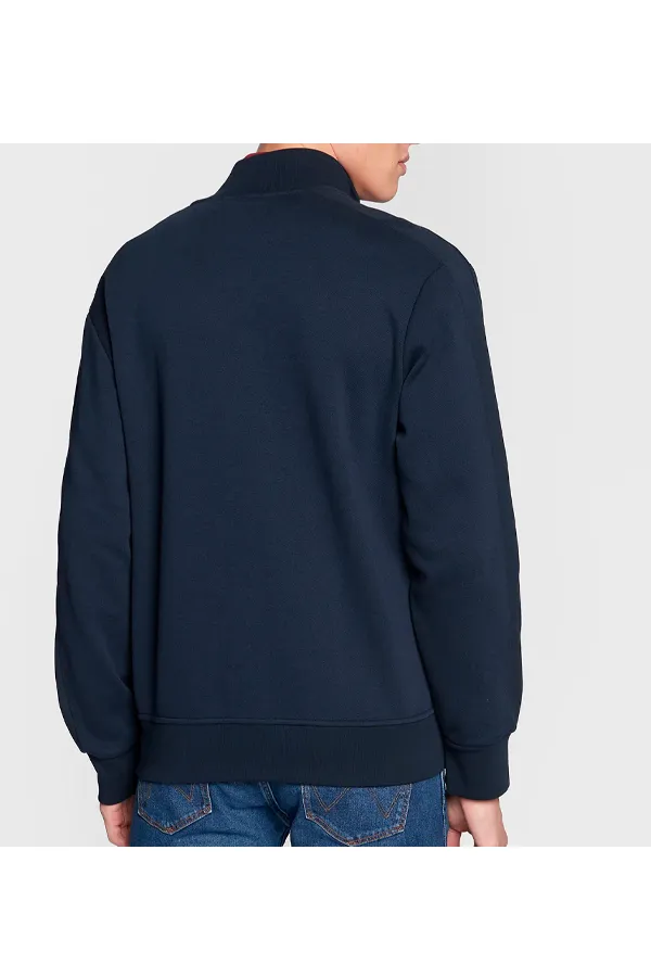 Ralph Lauren Full Zip Track Top Double Knit Navy