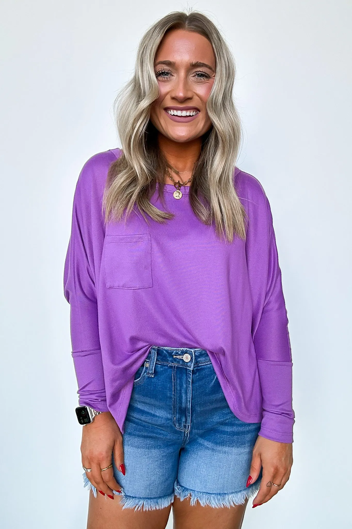 Sarafina Dolman Sleeve Pocket Top