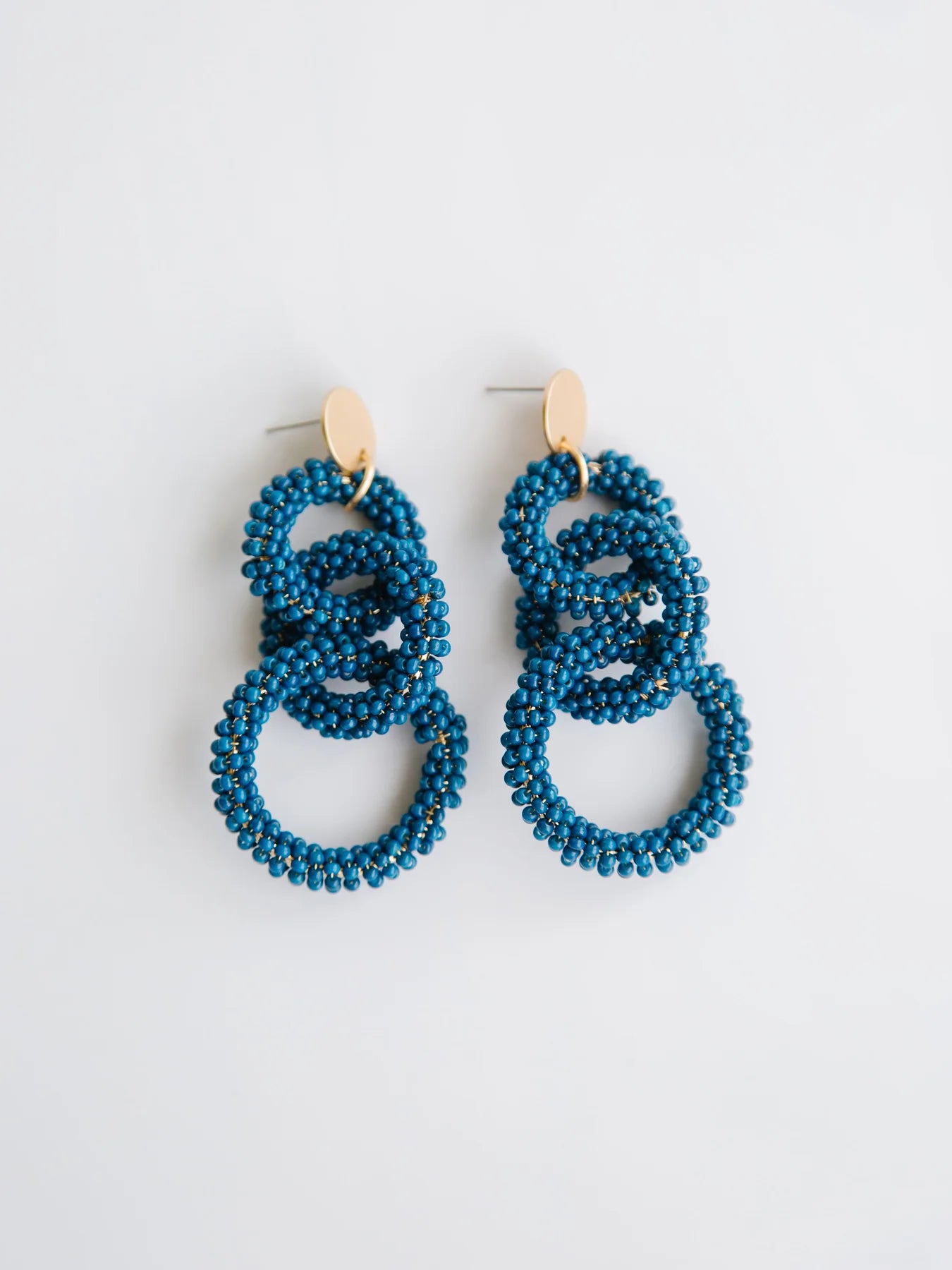 Shanna Earrings- Navy