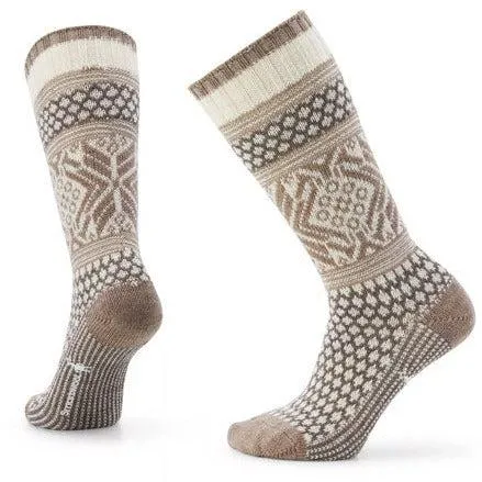 Smartwool Everyday Popcorn Snowflake Pattern Crew Socks In Moonbeam