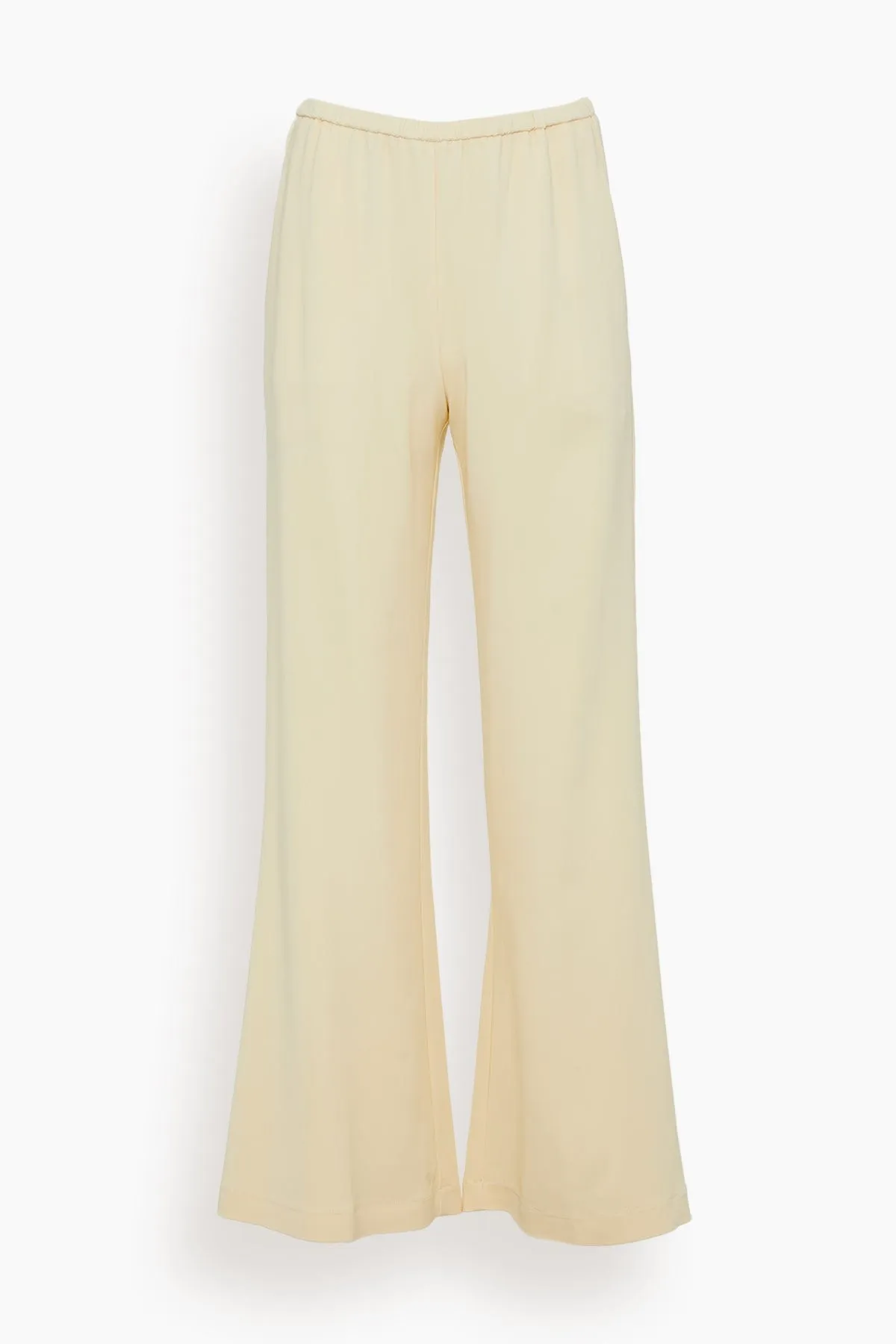 Stretch Crepe Cady Flared Pants in Batida