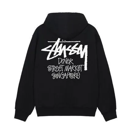 STUSSY  |Long Sleeves Cotton Skater Style Hoodies