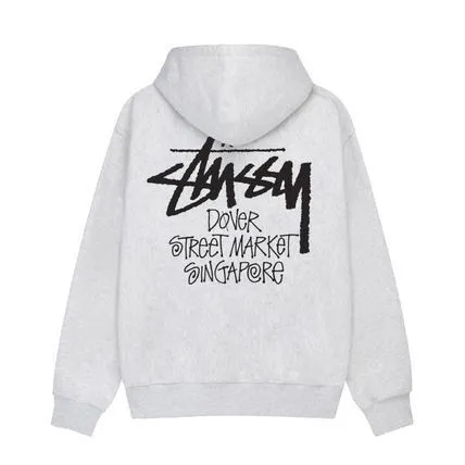 STUSSY  |Long Sleeves Cotton Skater Style Hoodies