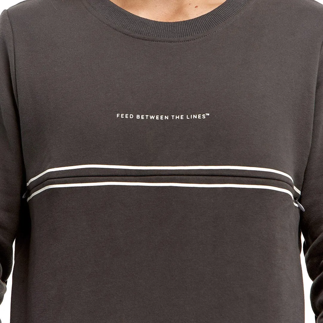 The ‘FEED BETWEEN THE LINES’ Nursing Sweatshirt