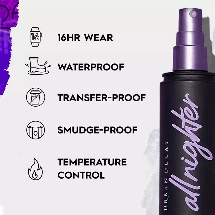 Urban Decay Cosmetics All Nighter Waterproof Makeup Setting Spray 4 oz