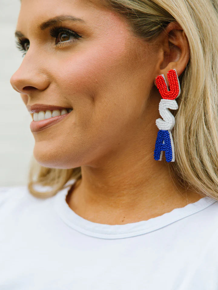 USA Earrings - Michelle McDowell