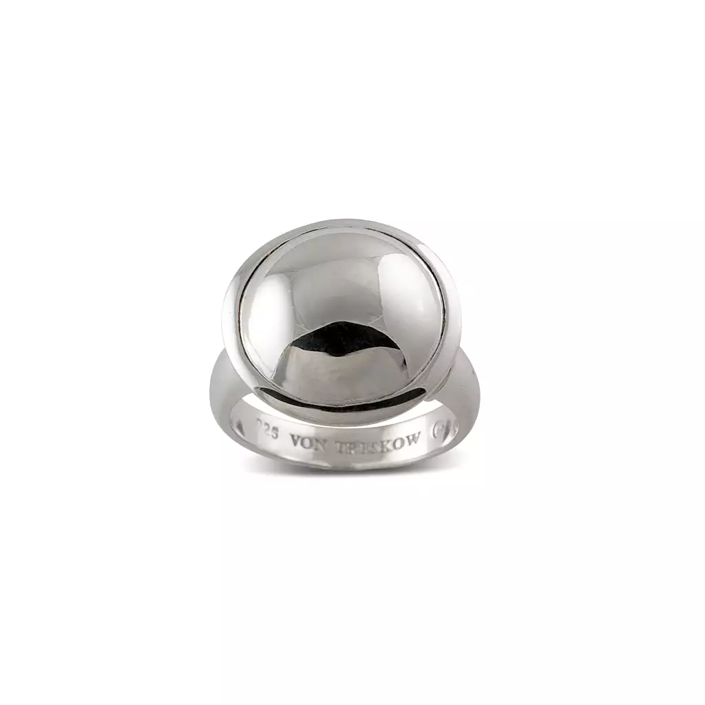 Von Treskow SMALL SILVER DOME RING