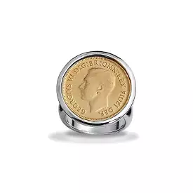 Von Treskow YELLOW GOLD SIXPENCE COIN RING