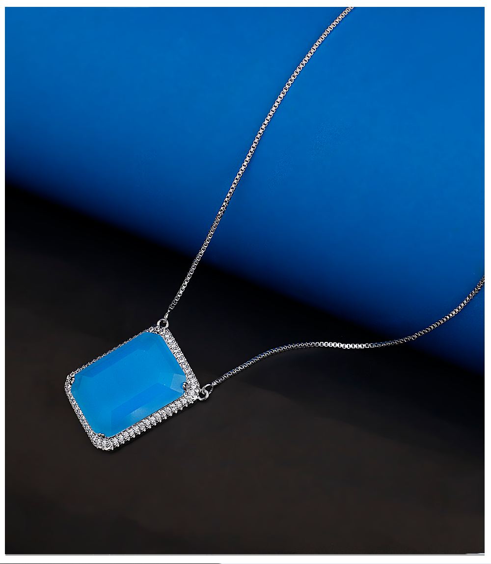 WA0935-BLUE-Women Necklace