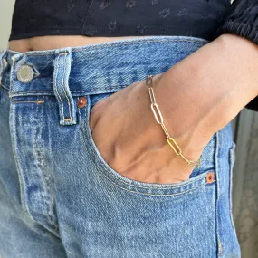 Waterproof Gold Filled Winona Paper Clip Bracelet