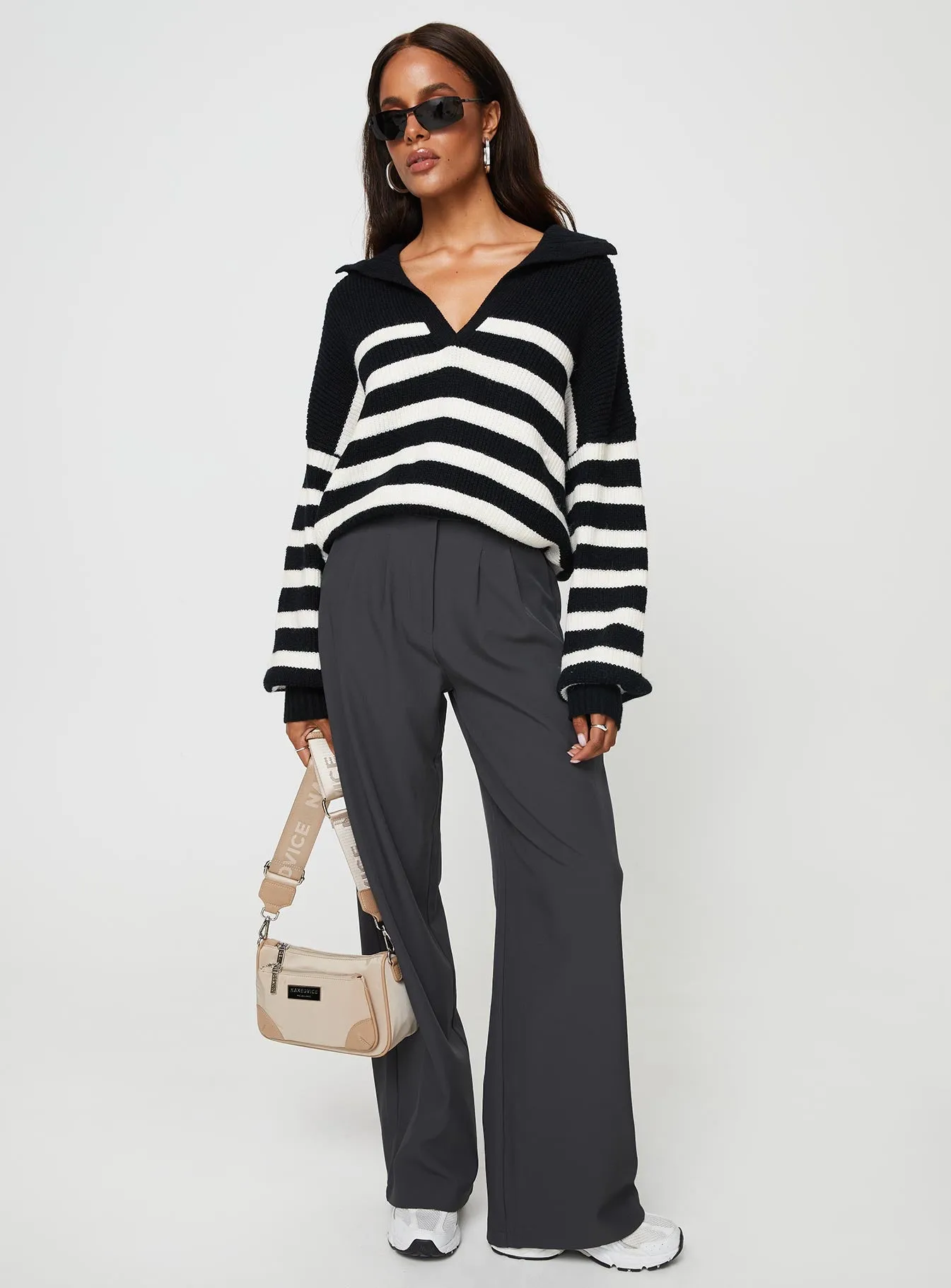 Williamson Stripe Jumper Black / Cream