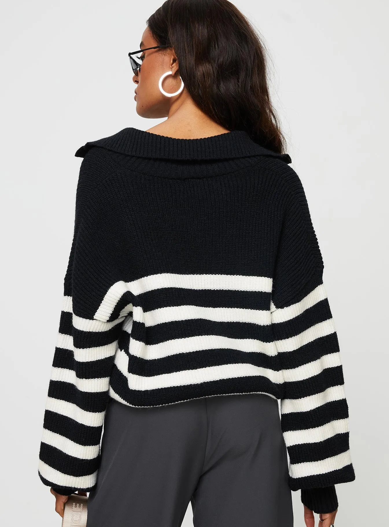 Williamson Stripe Jumper Black / Cream